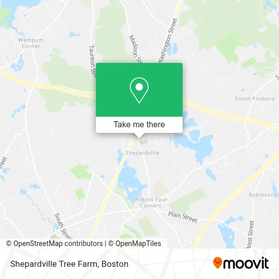 Shepardville Tree Farm map
