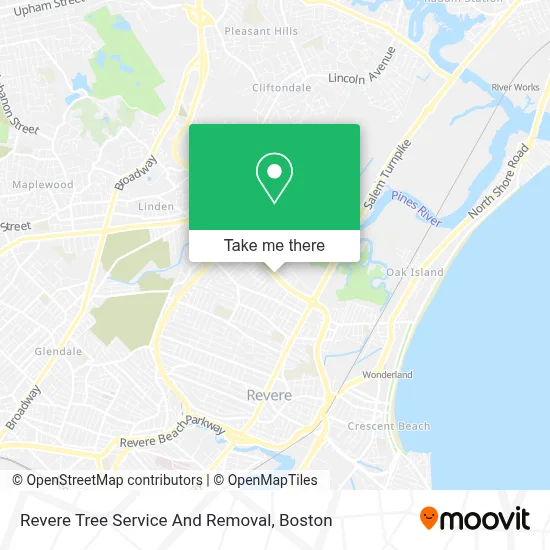 Revere Tree Service And Removal map