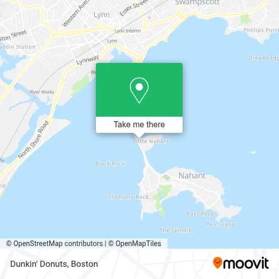 Dunkin' Donuts map