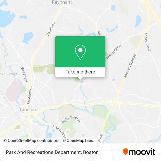 Park And Recreations Department map