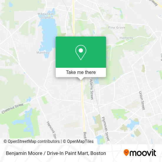 Benjamin Moore / Drive-In Paint Mart map