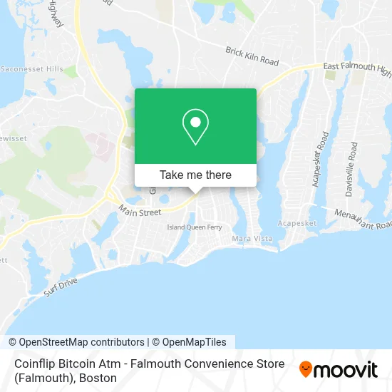 Coinflip Bitcoin Atm - Falmouth Convenience Store map