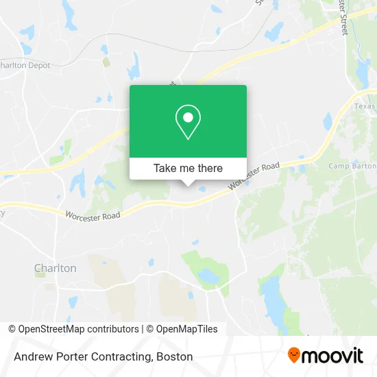 Andrew Porter Contracting map