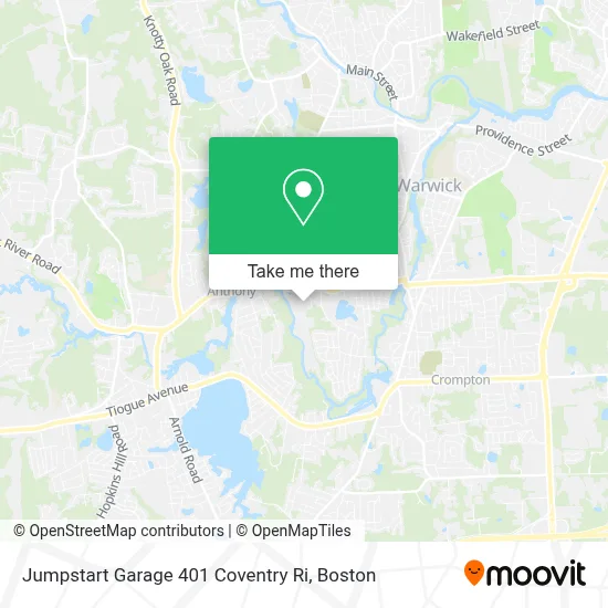 Jumpstart Garage 401 Coventry Ri map