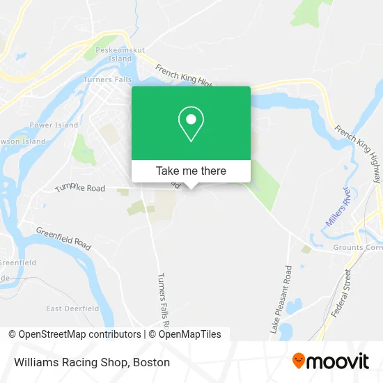 Williams Racing Shop map