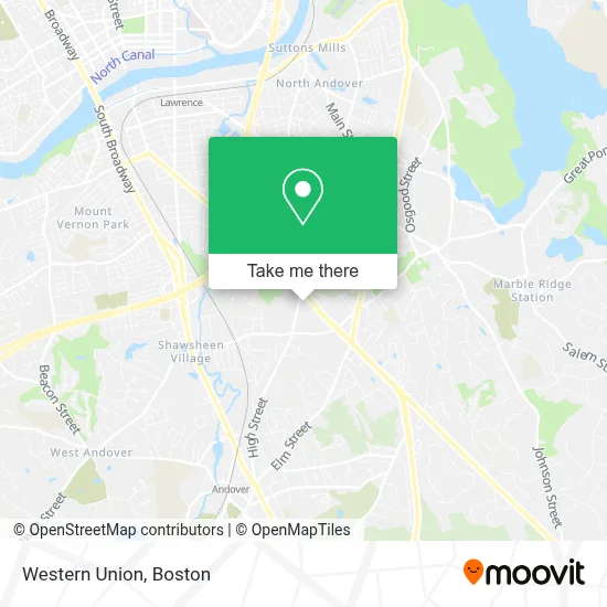 Western Union map
