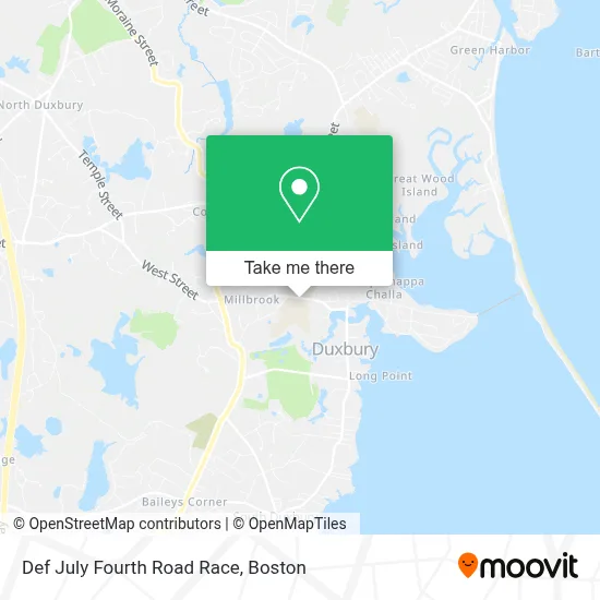 Def July Fourth Road Race map