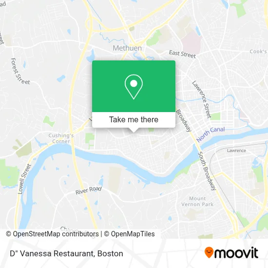 D" Vanessa Restaurant map