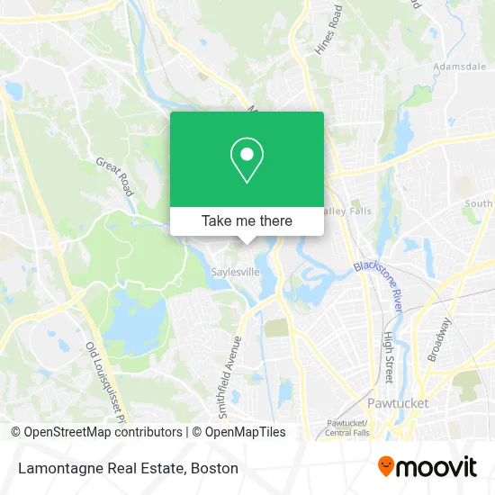 Lamontagne Real Estate map