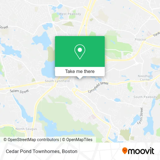 Cedar Pond Townhomes map