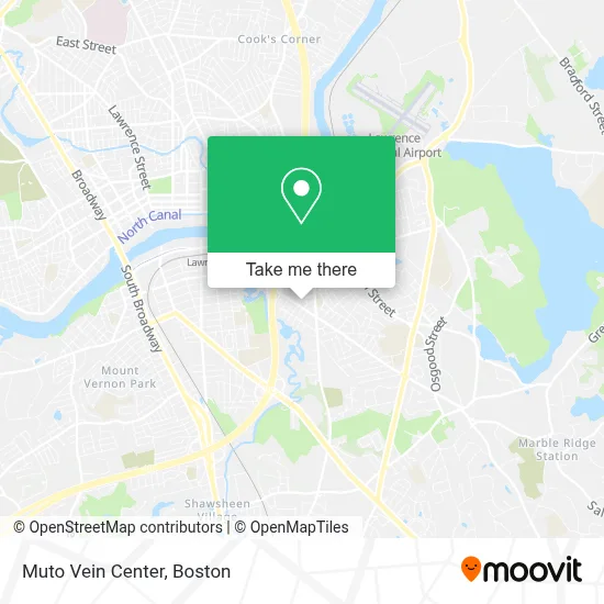 Muto Vein Center map
