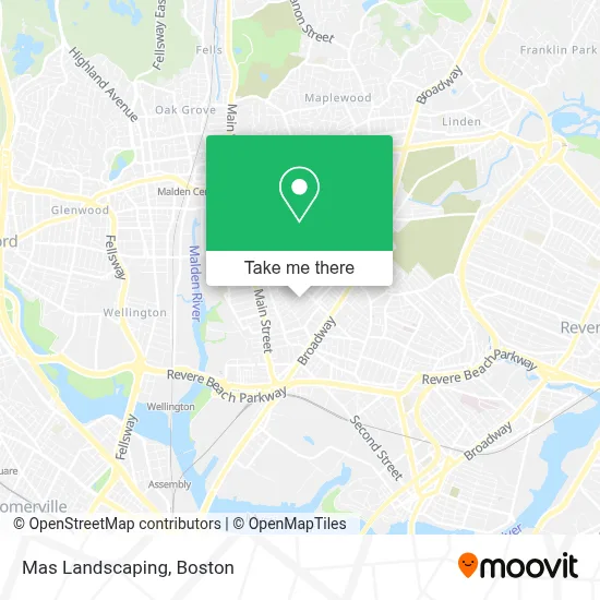 Mas Landscaping map