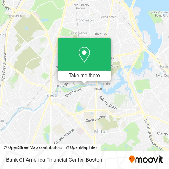 Bank Of America Financial Center map
