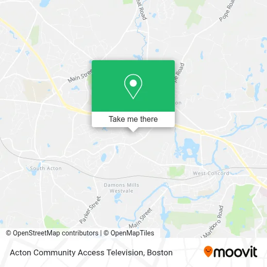 Acton Community Access Television map