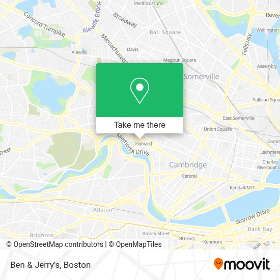 Ben & Jerry’S map
