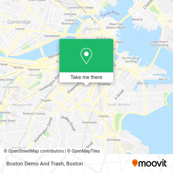 Boston Demo And Trash map