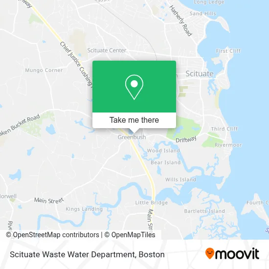 Scituate Waste Water Department map