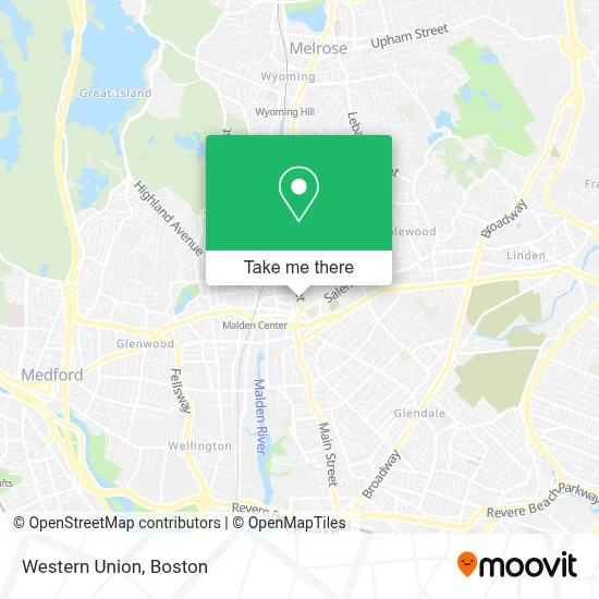 Western Union map
