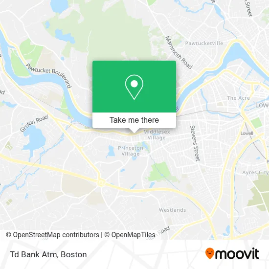 Td Bank Atm map