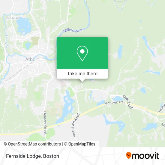 Fernside Lodge map