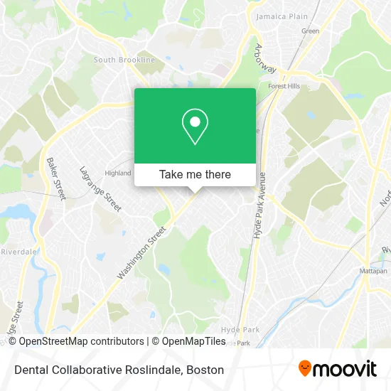 Dental Collaborative Roslindale map