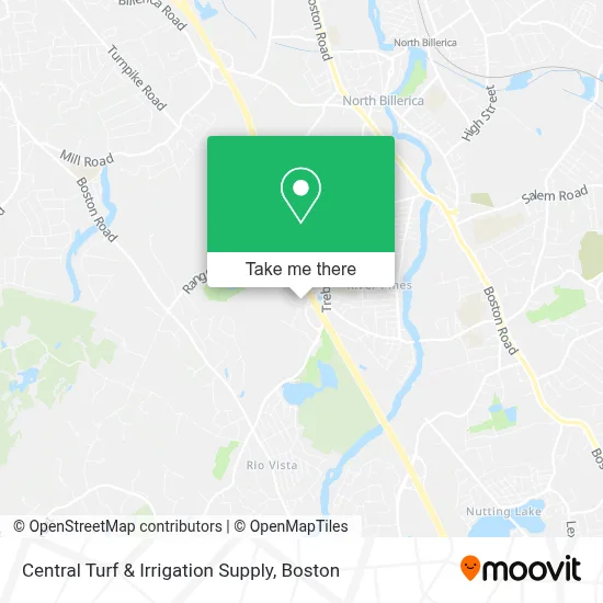 Central Turf & Irrigation Supply map