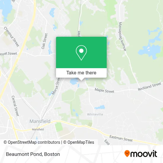 Beaumont Pond map