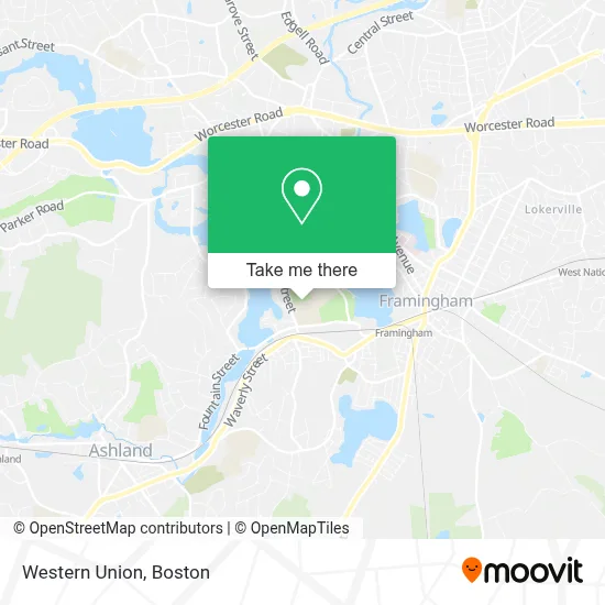 Western Union map