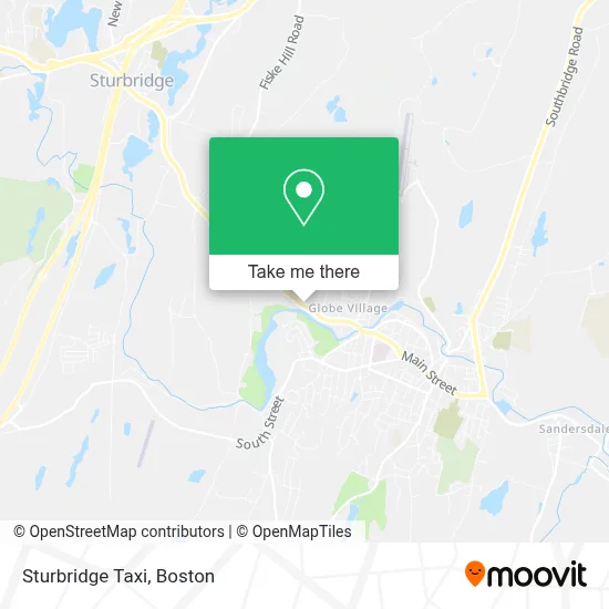 Sturbridge Taxi map