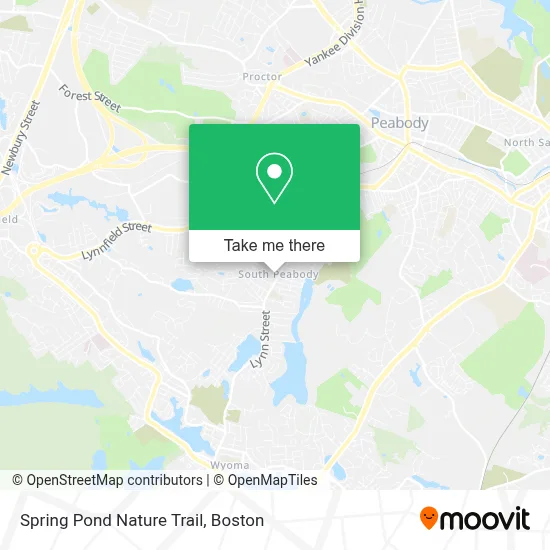 Spring Pond Nature Trail map
