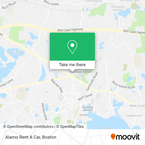 Alamo Rent A Car map