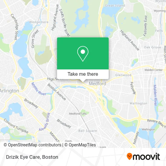 Drizik Eye Care map