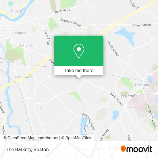 The Barkery map