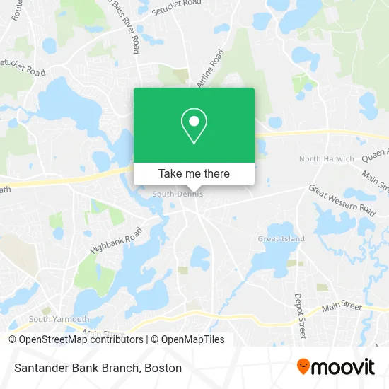 Santander Bank Branch map
