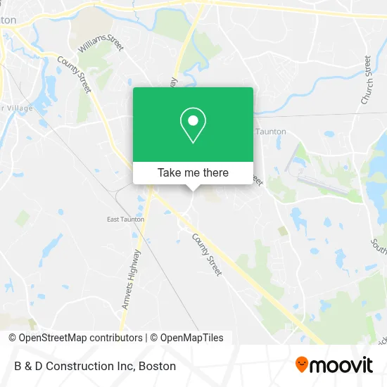 B & D Construction Inc map