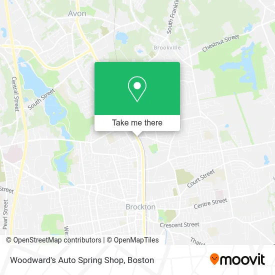 Woodward's Auto Spring Shop map