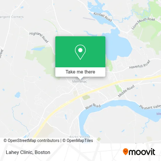 Lahey Clinic map