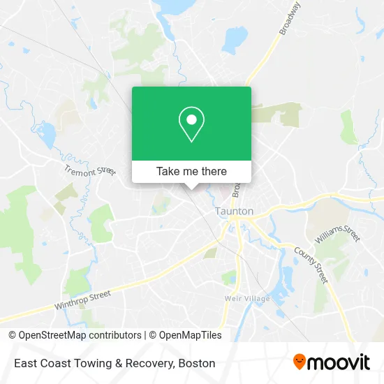 East Coast Towing & Recovery map