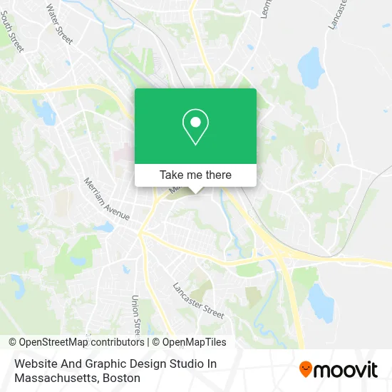 Website And Graphic Design Studio In Massachusetts map