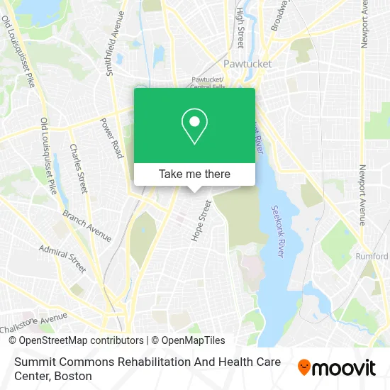 Summit Commons Rehabilitation And Health Care Center map