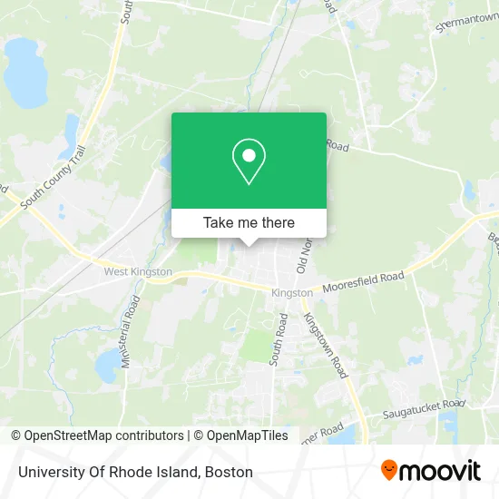 University Of Rhode Island map