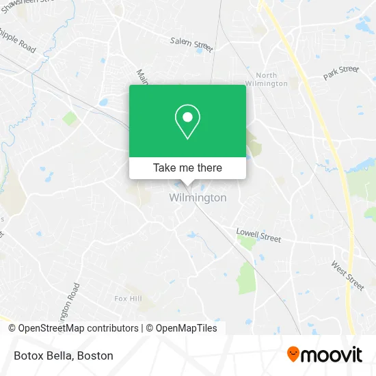 Botox Bella map