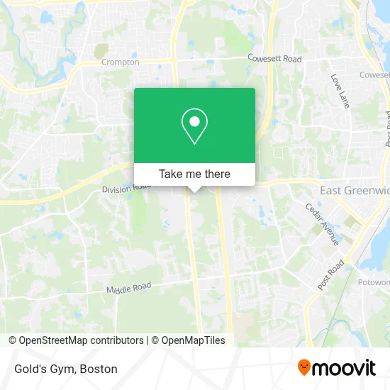 Gold's Gym map