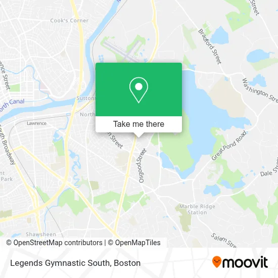 Legends Gymnastic South map