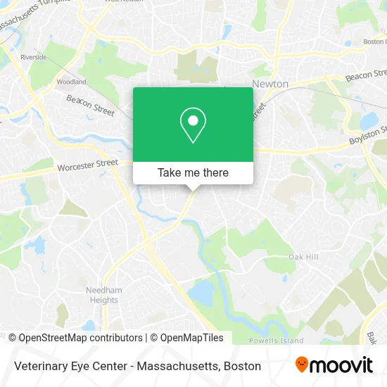 Veterinary Eye Center - Massachusetts map