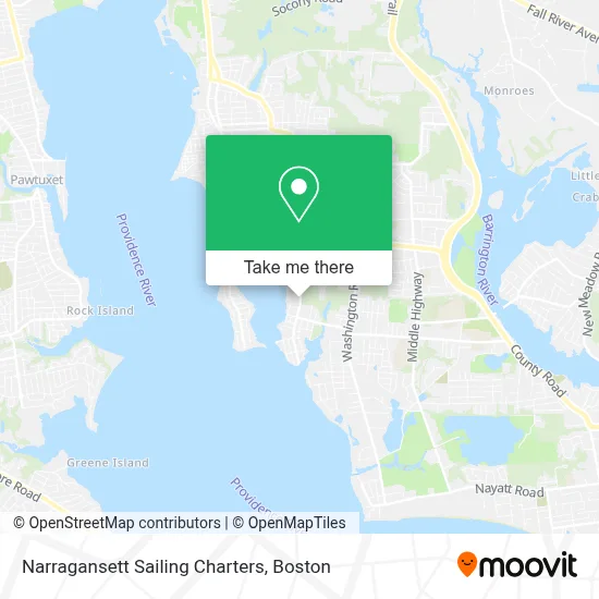Narragansett Sailing Charters map