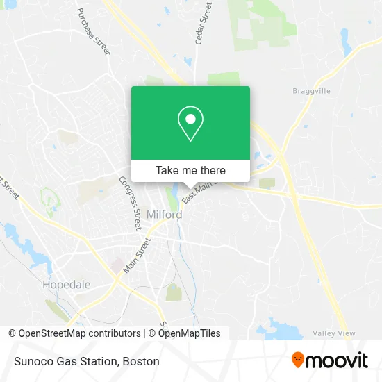 Sunoco Gas Station map