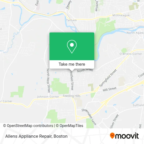 Allens Appliance Repair map