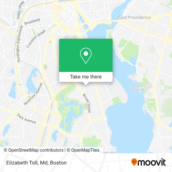 Elizabeth Toll, Md map