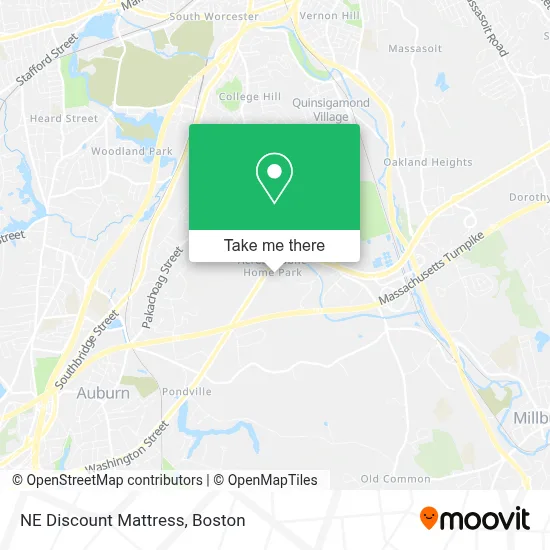 NE Discount Mattress map